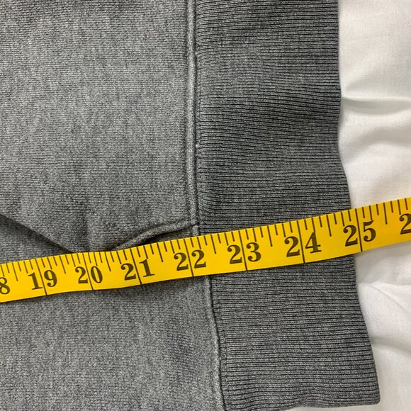 Tommy Hilfiger XL Grey Hoodie Vintage Style NYC Embroidery Logo Cuff Sweatshirt - Picture 16 of 16